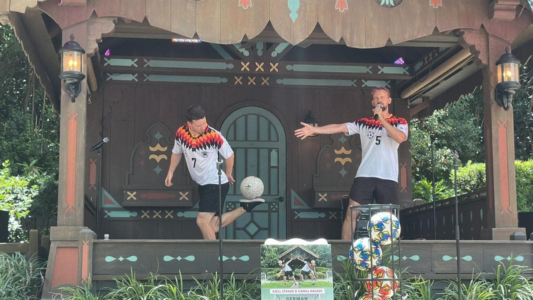 PHOTOS, VIDEO: Limited-Time Freestyle Soccer Duo Demonstration Performing in EPCOT Germany Pavilion