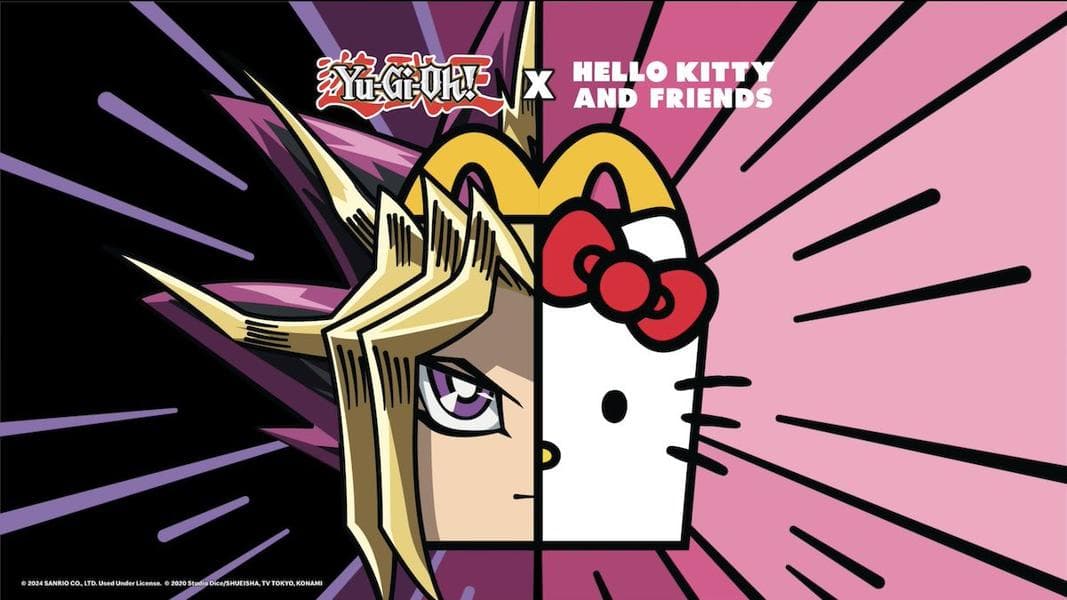 Happy Meal toys combine the worlds of Hello Kitty and Yu-Gi-Oh! at McDonald’s