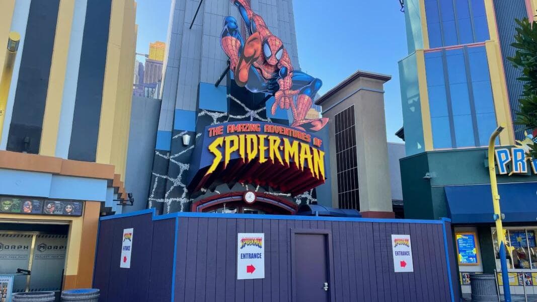 Amazing Adventures of Spider-Man Entrance Closed Again at Universal Islands of Adventure