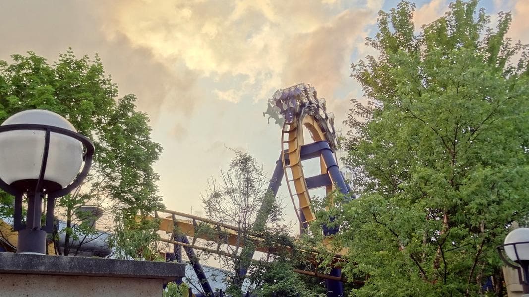 A Six Flags Great American Sunset