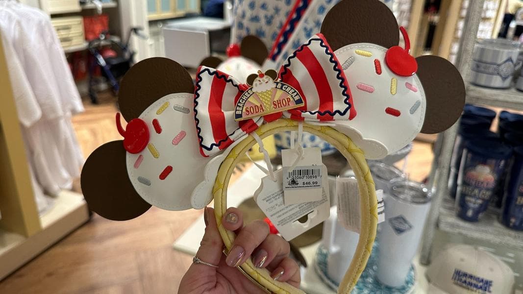 Beaches & Cream Soda Shop Ice Cream Loungefly Ear Headband at Disney World