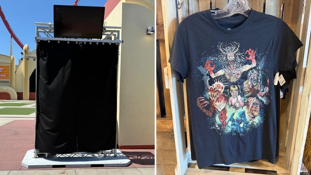 Halloween Horror Nights 34 House Entrance Portals Installed, Original House T-Shirt and More Merch at Universal Orlando