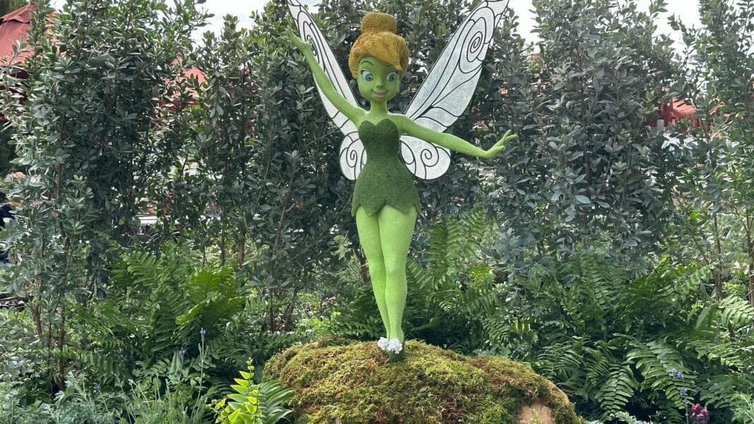 Tinker Bell Topiary, Prehistoric Garden, and More Preparation for 2024 EPCOT International Flower & Garden Festival