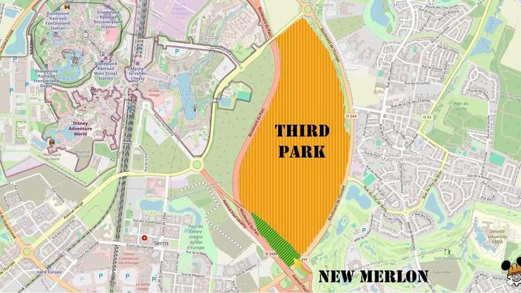 Berm Construction Underway in 3rd Theme Park Site at Disneyland Paris