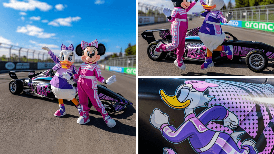 Minnie Mouse and Daisy Duck Arrive in Montreal to Celebrate Round 2 of F1 Academy