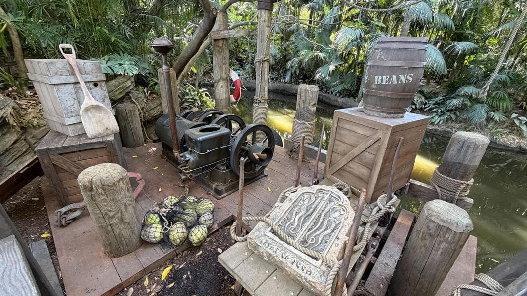 Indiana Jones Adventure Exit Queue Scene Refreshed with New Props in Disneyland