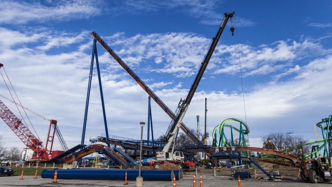 Valravn Dive Coaster Rising at Cedar Point