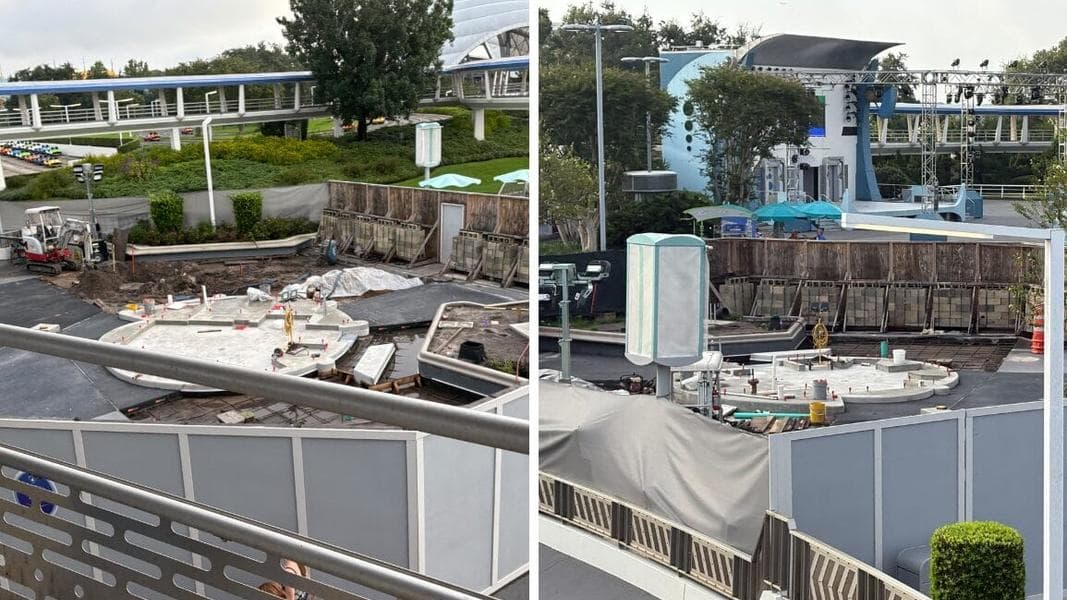 Walkways Installed At Former Cool Ship Location at Magic Kingdom