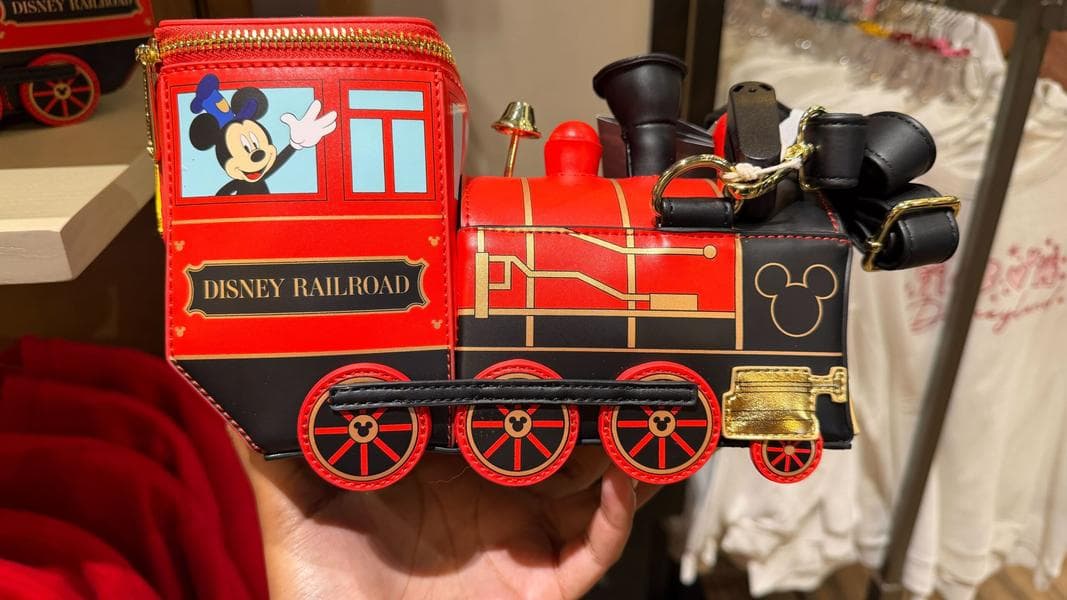 Light Up Disney Railroad Loungefly Purse at Disneyland Resort