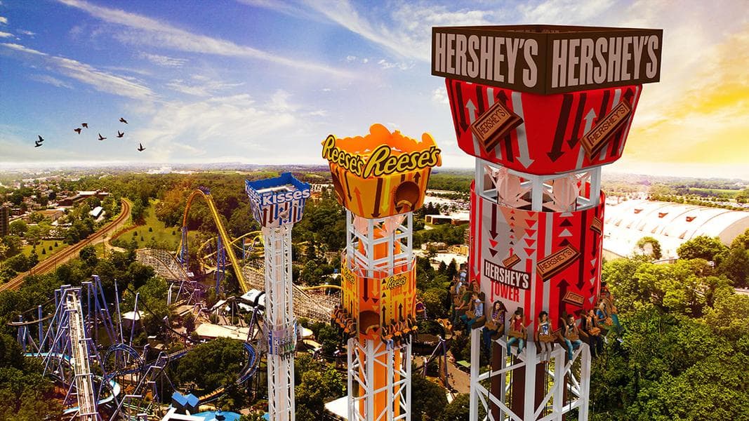 Hersheypark Announces Hershey Triple Tower for 2017