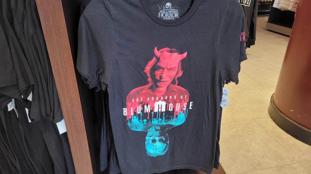 New ‘The Horrors of Blumhouse’ Halloween Horror Nights Tee Available at Universal Studios Hollywood