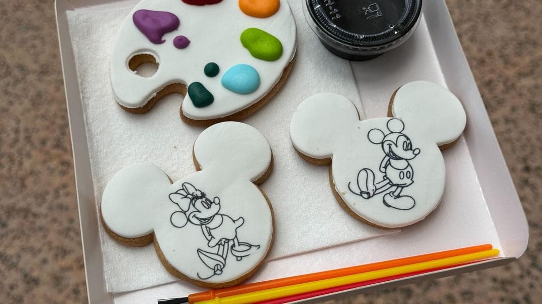 REVIEW: Mickey and Minnie Cookie Art with Edible Watercolor Paints at Disney Springs
