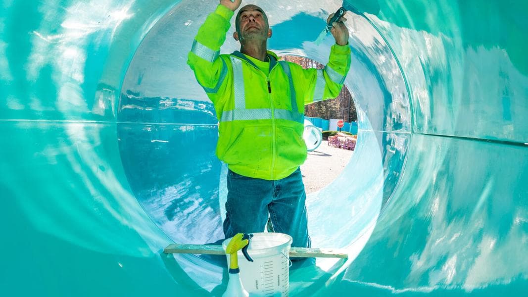 A Look At Finnegan’s Flyer and Cutback Water Coaster Construction at Busch Gardens Williamsburg