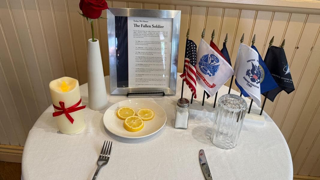 ‘Missing Man Table’ Honors Memorial Day 2025 at Disneyland Park Starbucks Location