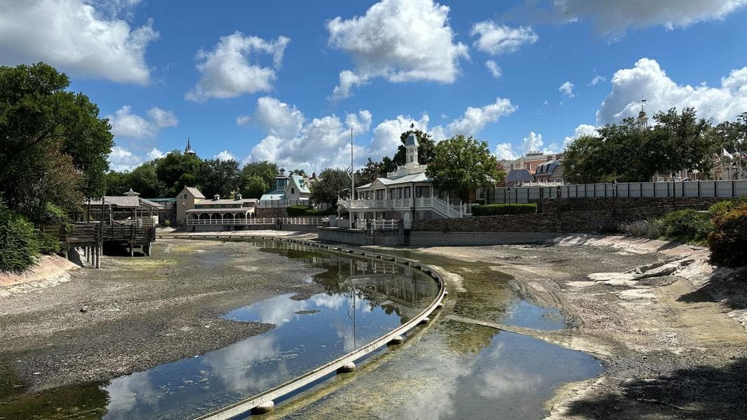Rivers of America is Now Just Puddles at Magic Kingdom