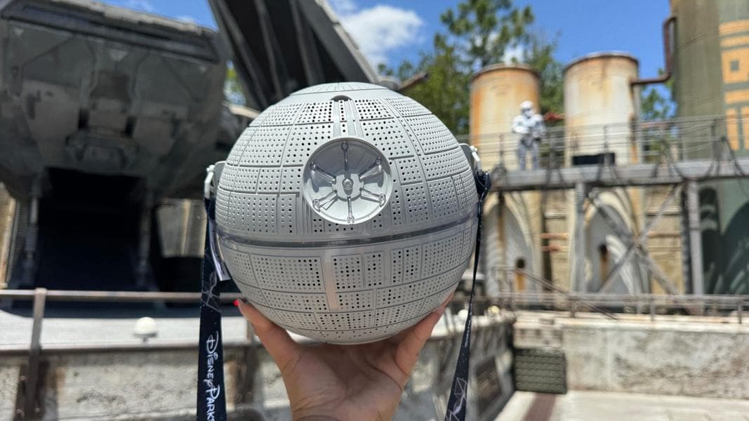 Light-Up Death Star Popcorn Bucket for Star Wars Day at Walt Disney World
