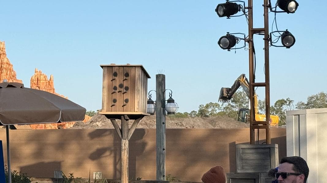Cars Construction Underway Near Tom Sawyer Island Docks in Magic Kingdom