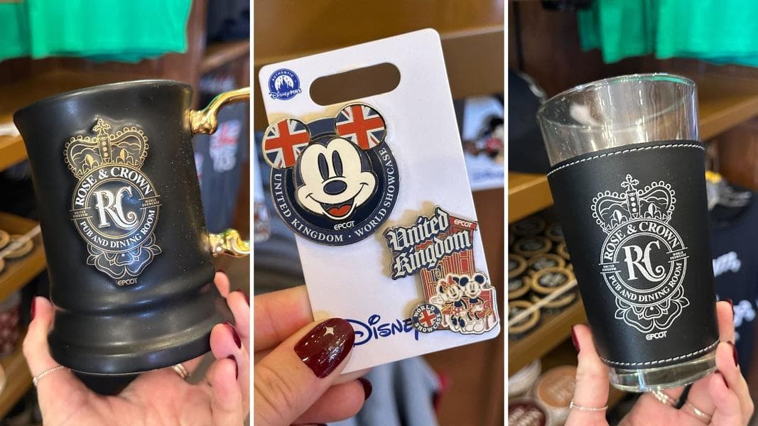 New U.K. Pavilion Rose & Crown Merchandise at EPCOT