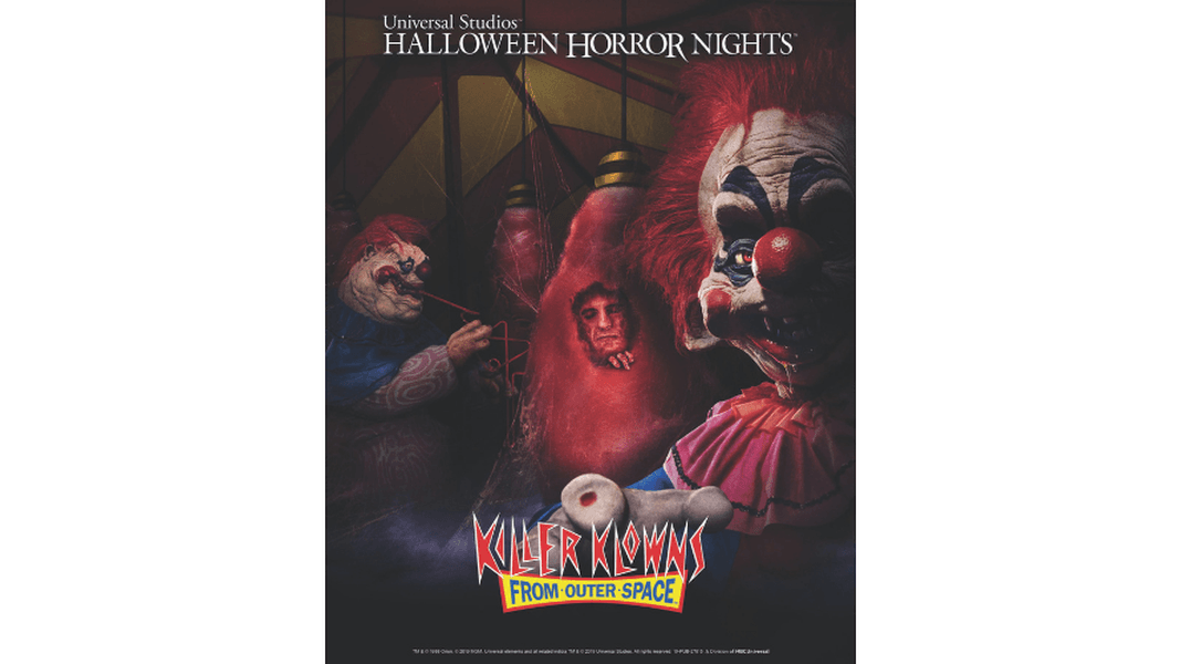 ‘Killer Klowns from Outer Space’ maze announced for Universal Studios’ Halloween Horror Nights