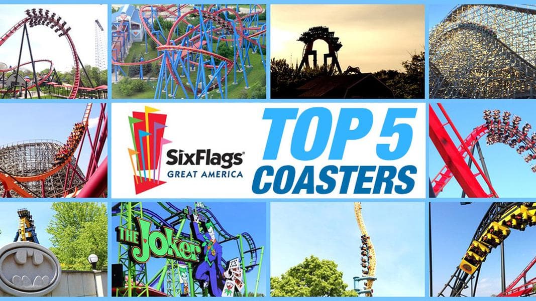 Top 5 Coasters at Six Flags Great America
