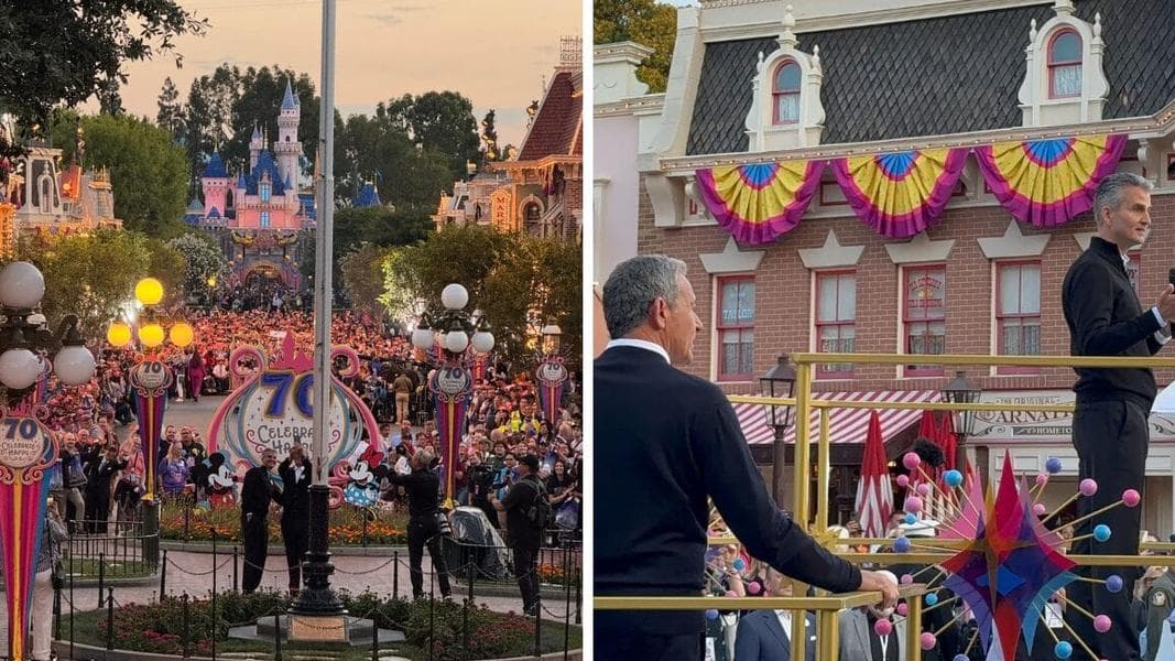 PHOTOS, VIDEO: Bob Iger & Josh D’Amaro Appear at Disneyland for 70th Anniversary Ceremonies