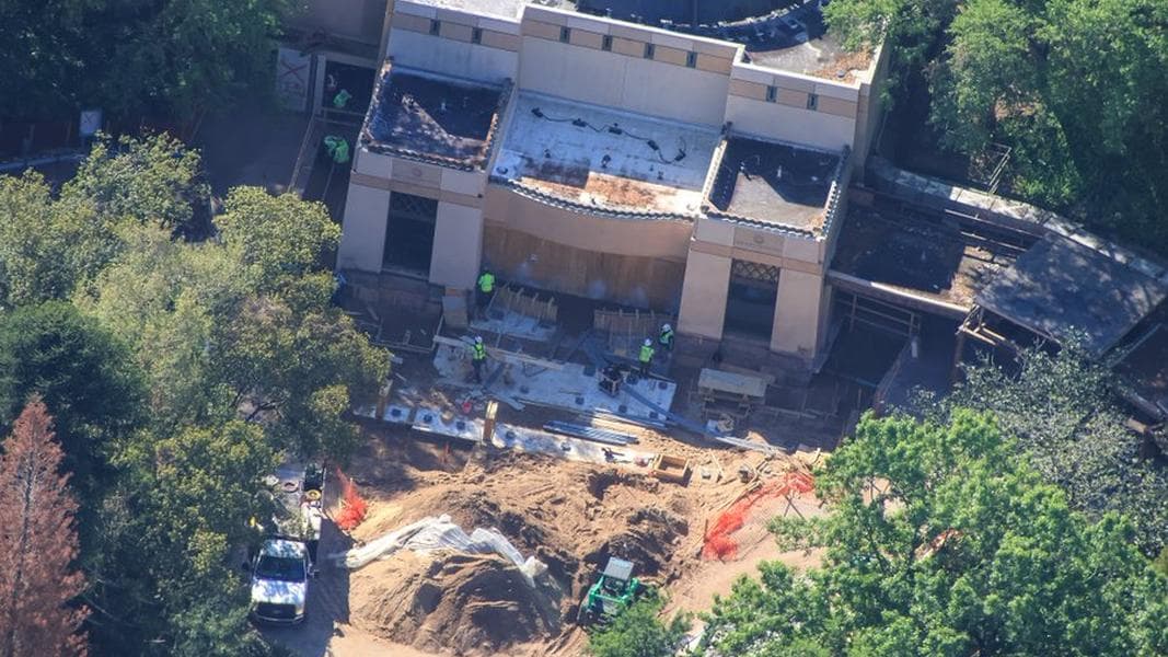 First Foundations Poured for Indiana Jones Attraction Entrance and Carousel Goes Vertical at Animal Kingdom