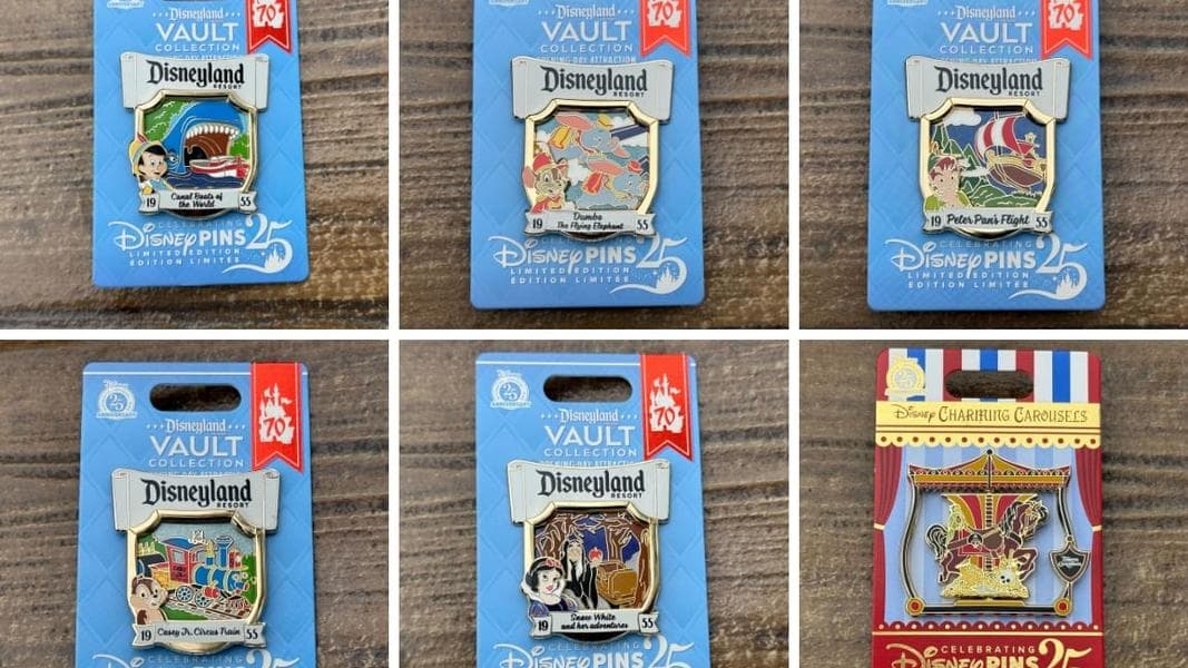 Pin Tuesday: New Disneyland Vault Collection Opening Day Attraction Pins at Disneyland Resort