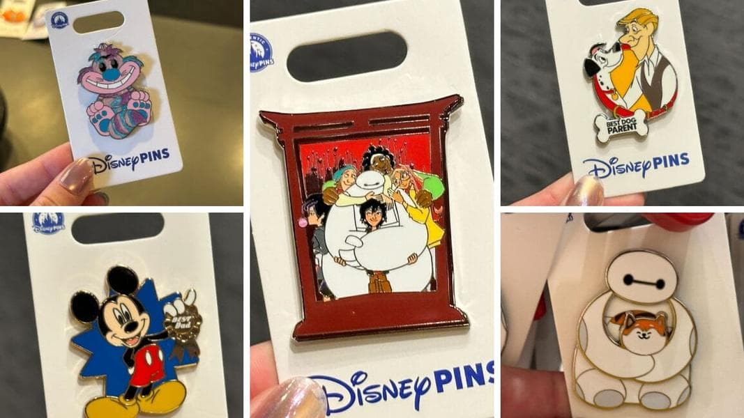 Best Cat and Dog Parent Pins, Baymax Pins, Rainbow Swirl Pins, and More Now at Walt Disney World Resort