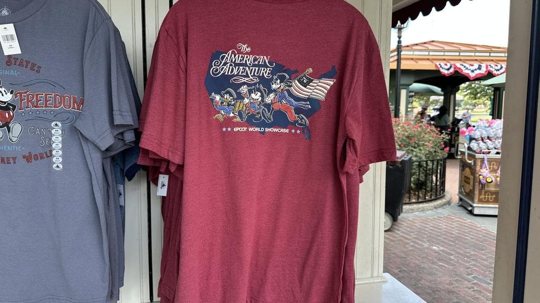 American Adventure T-Shirt Featuring Mickey and Friends Now Available at Walt Disney World