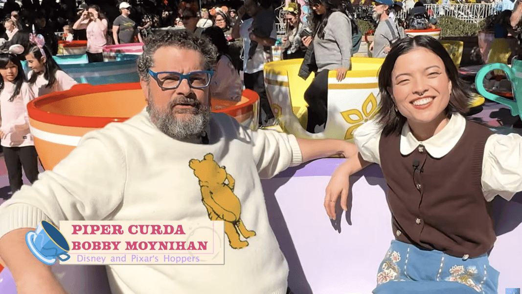 ‘Hoppers’ Stars Bobby Moynihan & Piper Curda Share Teacup Confessions at Disneyland