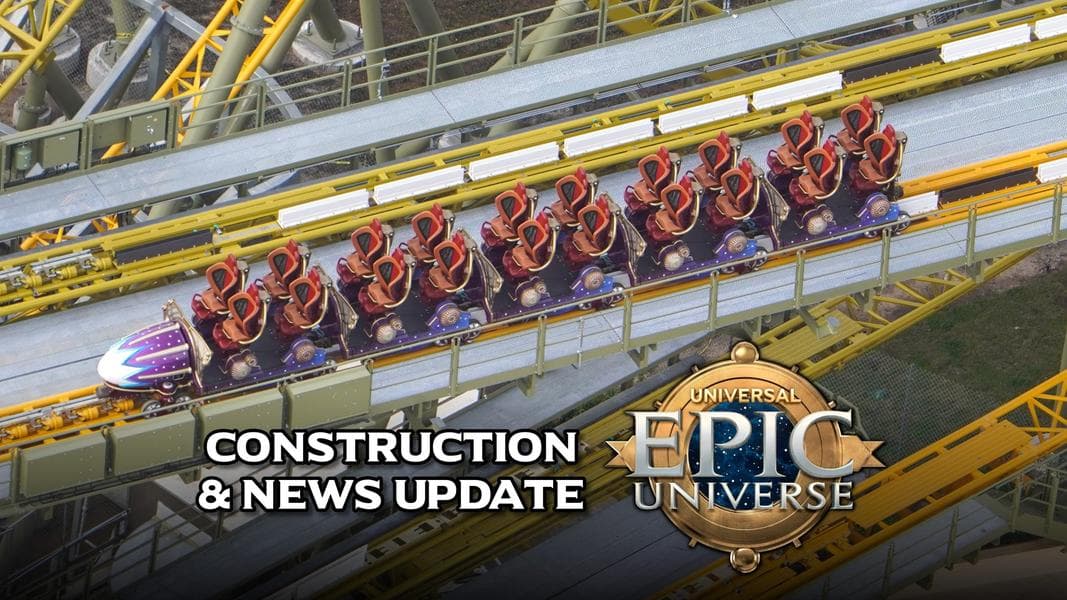Epic Universe News Update: Starfall Racers Coaster Train and New Construction