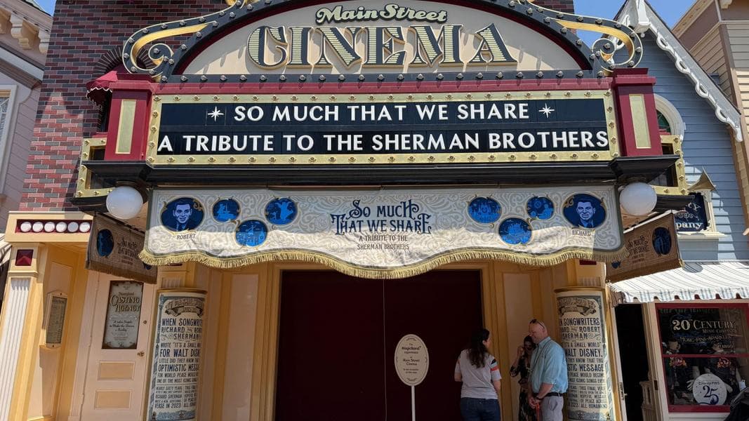 Sherman Brothers Tribute Banners Featuring Figment Added to Main Street Cinema