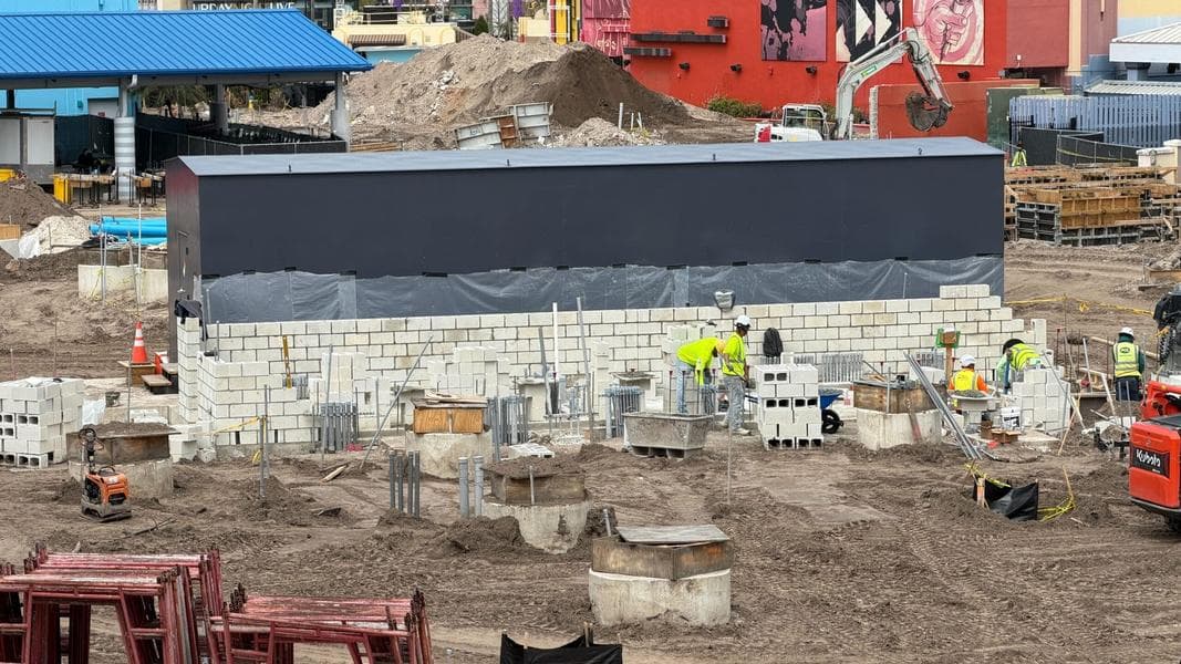 Blockwork Begins on Building for Fast & Furious: Hollywood Drift at Universal Studios Florida