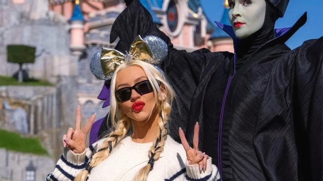 Pop star Christina Aguilera recently visited Disneyland Paris