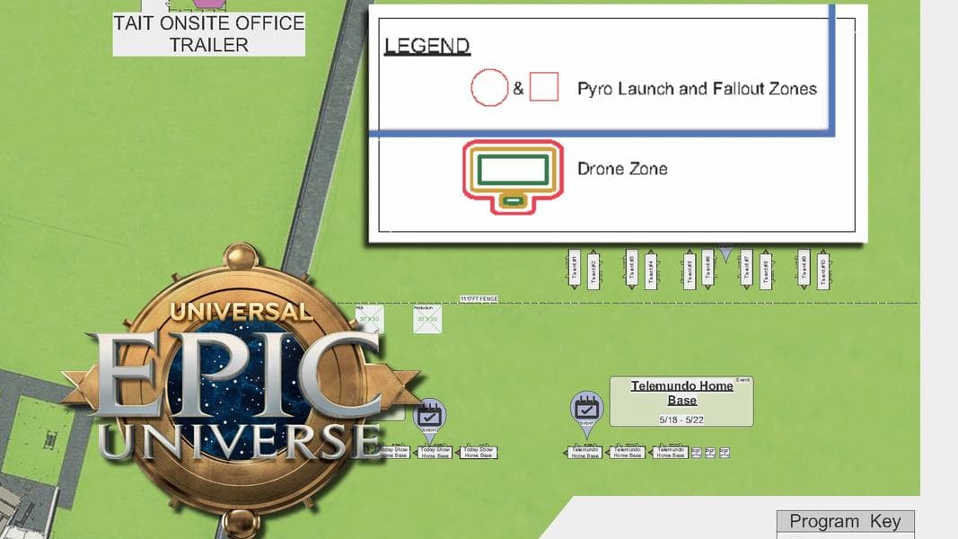 Epic Universe Grand Opening Permit Shows Drones, Pyro, TODAY Show Operations and Celebrities