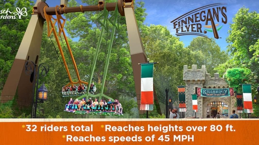 Finnegan’s Flyer, Cutback Water Coaster, to debut at Busch Gardens Williamsburg, Water Country in 2019