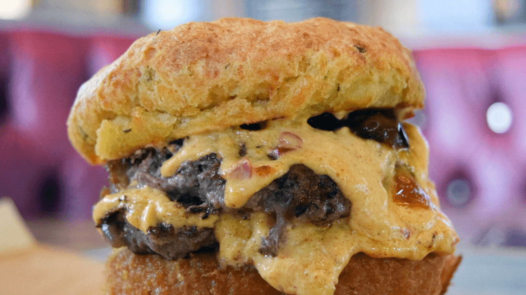 Cheddar Biscuit Burger Available For Limited Time at D-Luxe Burger in Disney Springs