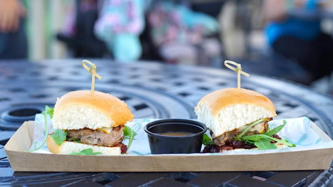 REVIEW: B.B. Wolf’s Sausage Co. Gives Us Delicious Turkey Sliders That Make Us Extra Thankful at Disney Springs