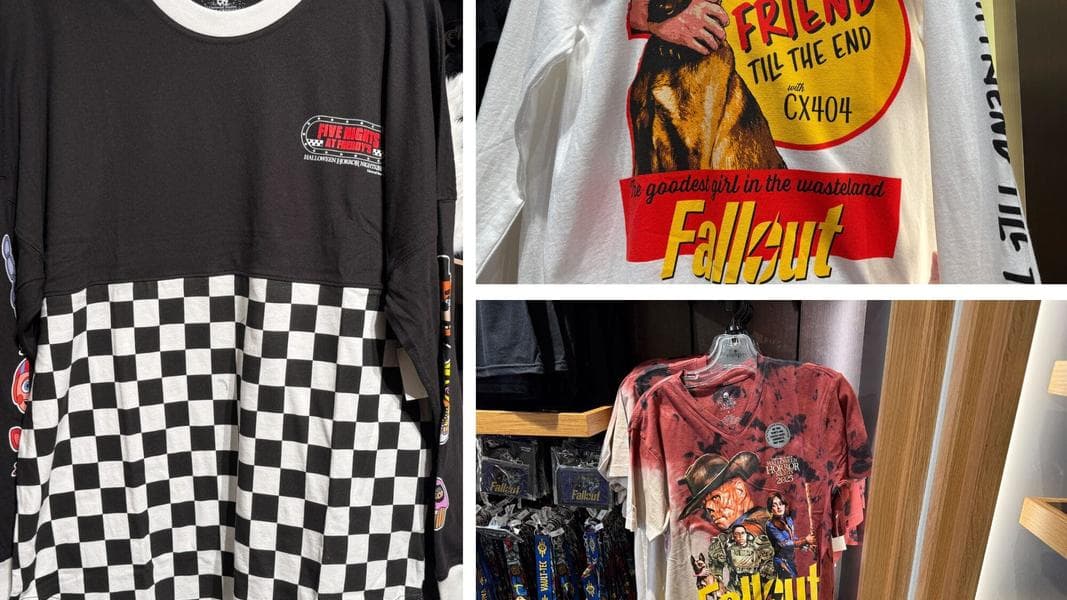 Five Nights at Freddy’s Jersey, Fallout Dogmeat Shirt, & More New HHN 2025 Items