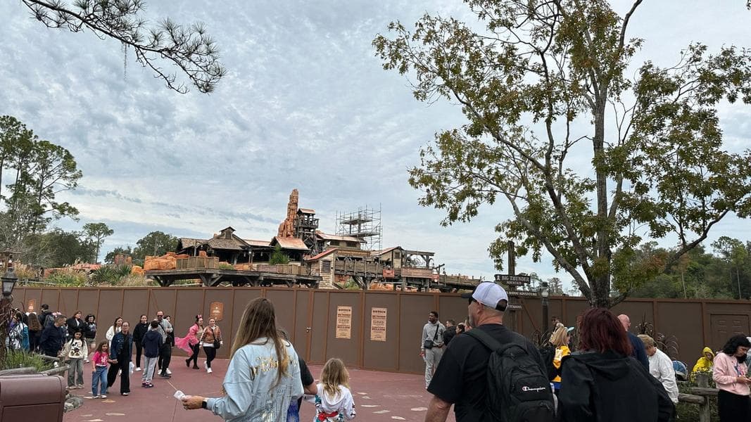 New Scaffolding Rises Up Near Big Thunder Mountain Railroad in Walt Disney World