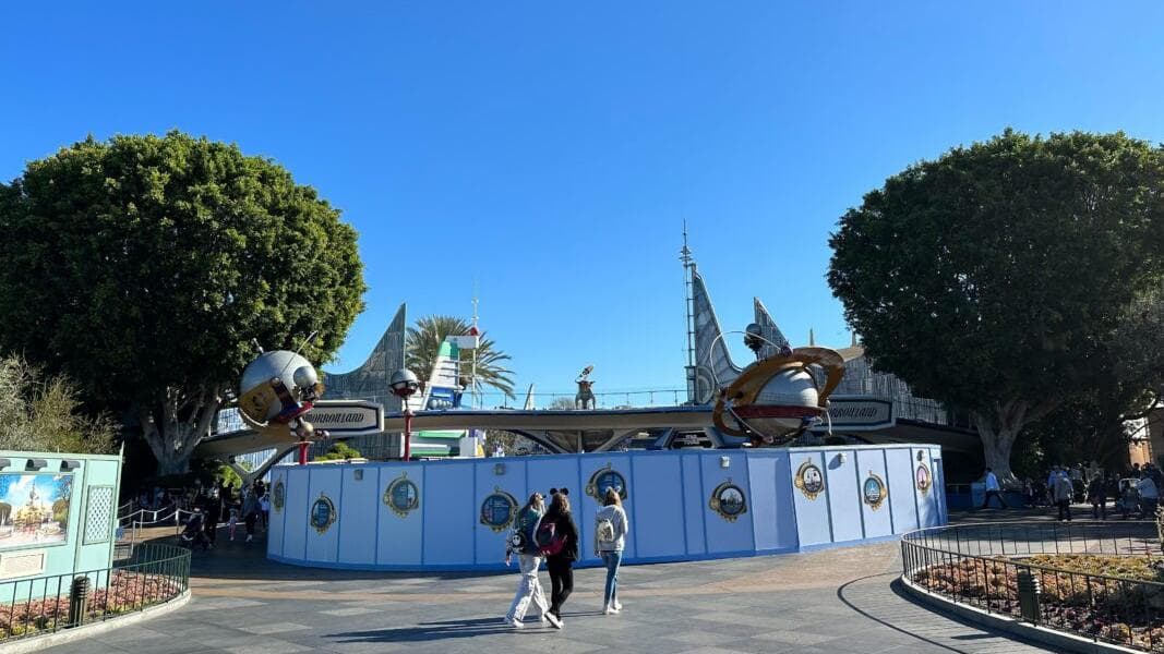 PHOTOS: Astro Orbitor Structure Completely Removed from Disneyland Park as Refurbishment Continues