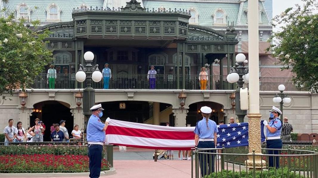 Flag Retreat Ceremony Returns to Both Disney World and Disneyland Resort