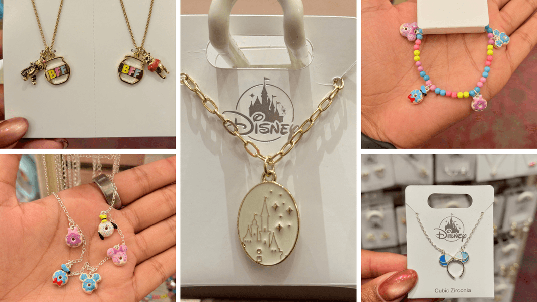 Tiana and Cinderella Ear Headband Necklaces, Pooh BFF Pendants, and More Jewelry Arrives to Disneyland Resort