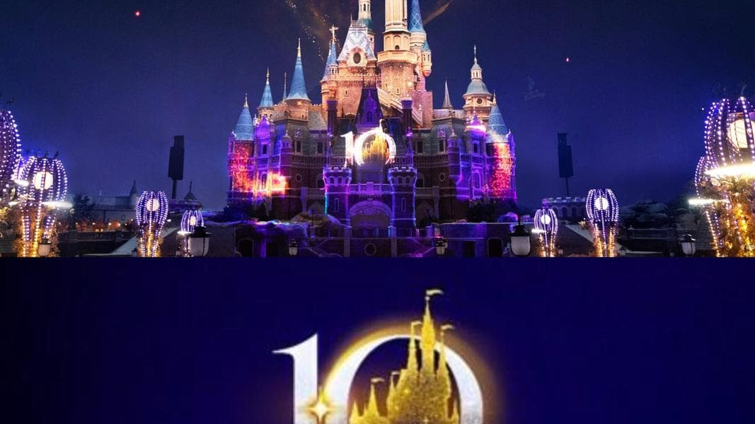 Shanghai Disney Resort 10th Anniversary Logo Revealed During New Year’s Eve Fireworks