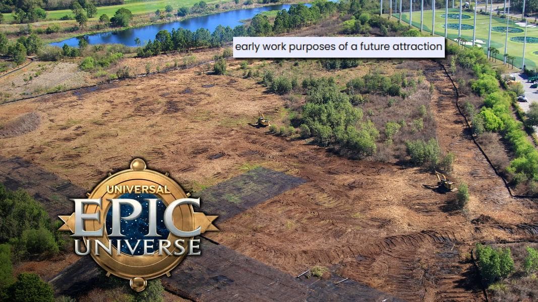 New Attraction Permit for Epic Universe and 90-Acre Parcel Construction Starts for Universal Orlando