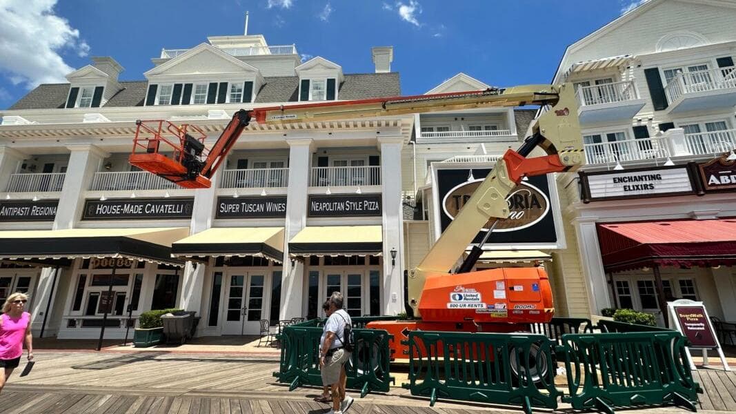 Trattoria al Forno Closed, BoardWalk Pizza Moves to Temporary Location During Disney’s BoardWalk Refurbishment