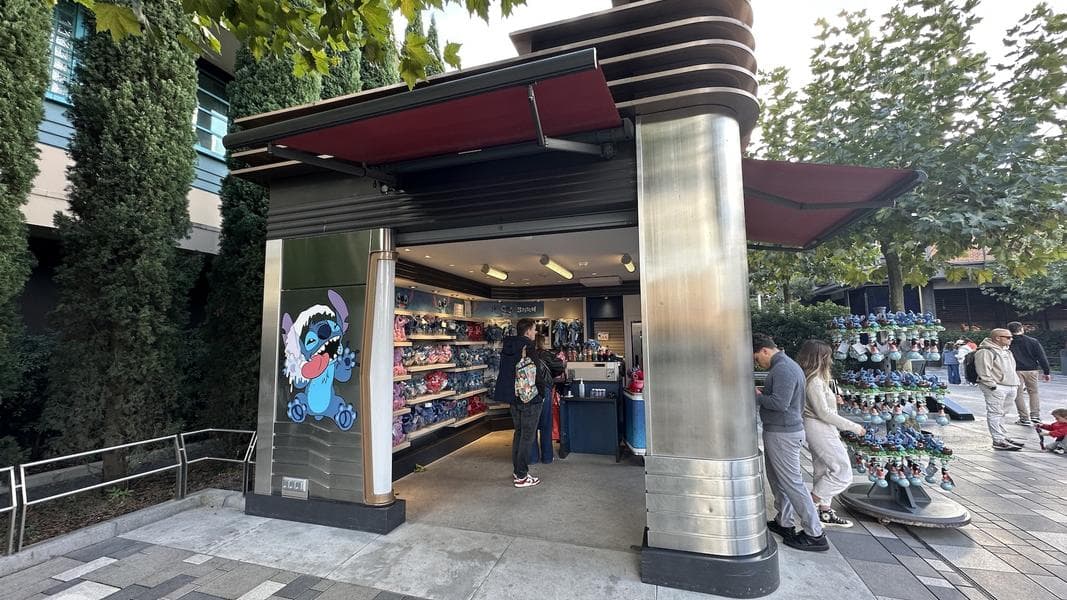 Stitch Takes Over Small Shop Near Avengers Campus at Walt Disney Studios Park