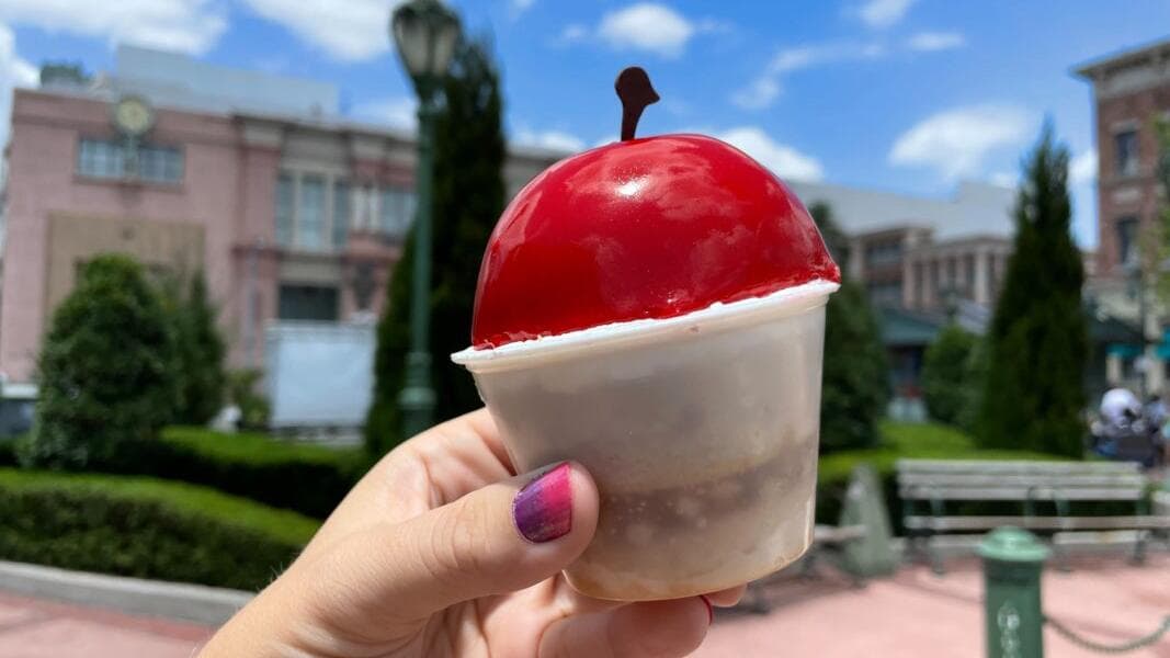 REVIEW: Apple Streusel Mousse, Chicken Empanadas, Gelato Cups, and More at 57 Fare and Avenue Eats in Universal Studios Florida