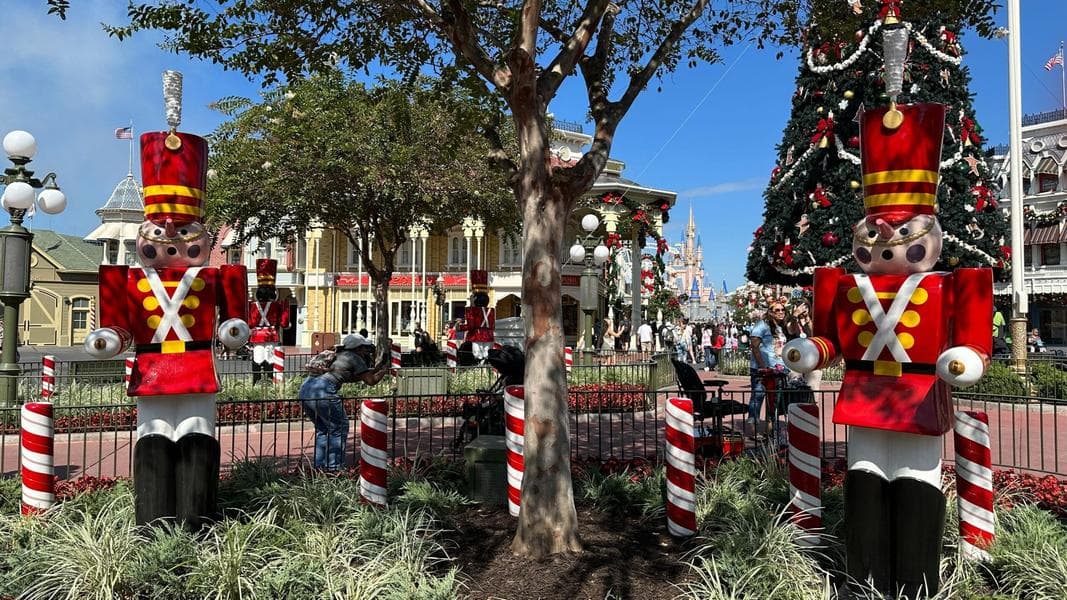 Magic Kingdom Debuts Dapper Dans Christmas Outfits & Toy Soldiers for 2025 Season
