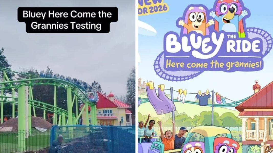 First Coaster Testing for ‘Bluey: Here Come the Grannies!’ Ride Coming to the U.K.